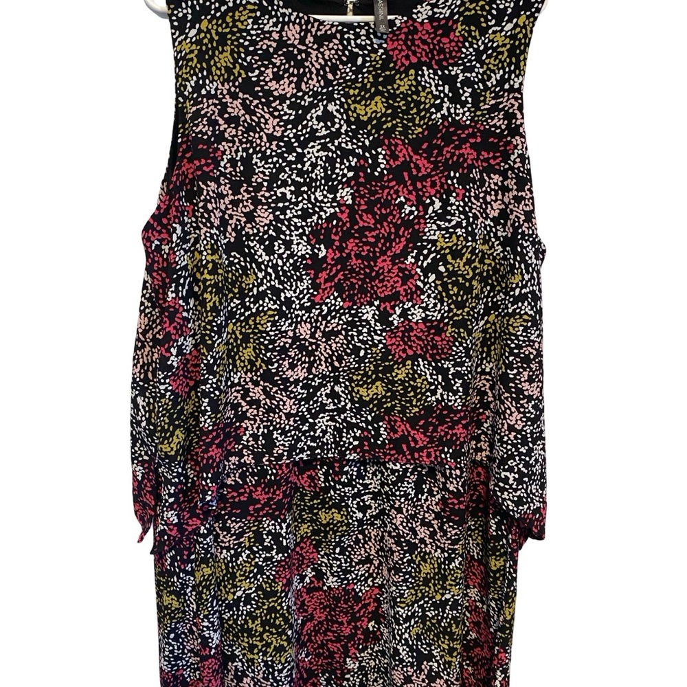 Massini Multicolor Sleeveless Women's Dress 1X